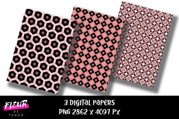 Geometric Digital Papers V.75