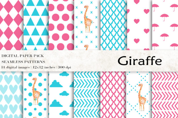 Giraffe Animal Digital Papers: A Versatile Resource for Creative Projects