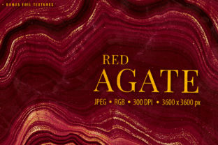 Gold Veined Red Agate Textures