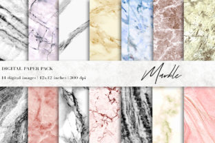 Marble Digital Papers and Marble Background: A Versatile Design Resource