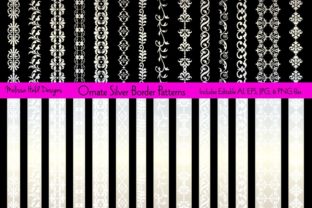 Ornate Silver Border Patterns