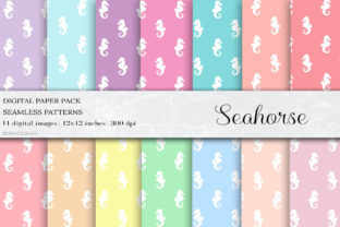 Seahorse Seamless Patterns: A Versatile Digital Resource for Creatives and Entrepreneurs