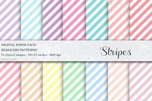 Stripes Digital Papers, Stripes Patterns: A Versatile Resource for Creative Professionals